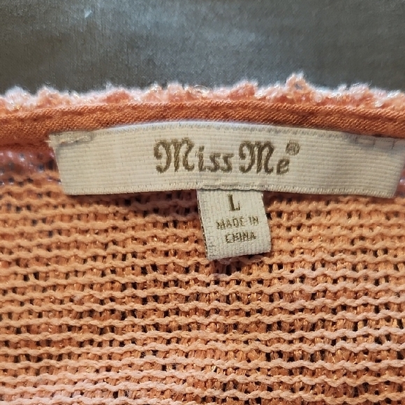 Miss Me Peach Knit Top - Picture 4 of 8